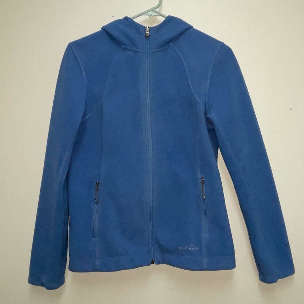 Eddie Bauer blue Windcutter fleece Jacket women’s size small